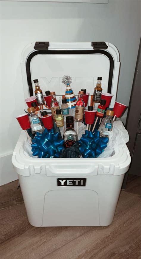 Yeti 21st Birthday Cooler Cooler Gift Basket Cooler Gift Basket