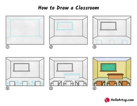 How To Draw A Classroom Helloartsy