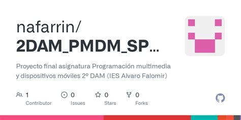 GitHub Nafarrin 2DAM PMDM SPRINT Proyecto Final Asignatura