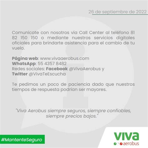 Viva Aerobus On Twitter Rt Vivateescucha Avisoimportante