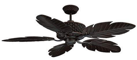 Palm Leaf Ceiling Fan - Oil Rubbed Bronze Kewarra 52 Moulded Palm Leaf ...