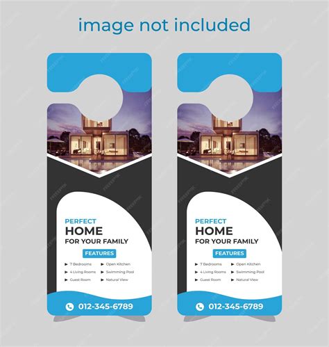 Premium Vector Door Hanger Design Template Hotel Knob Design Vector