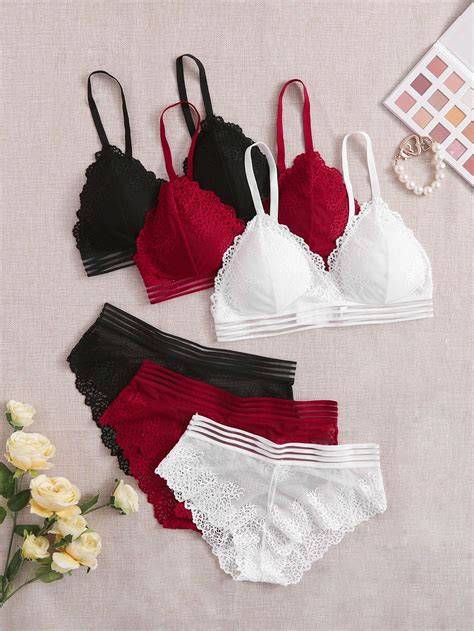 Sets Plain Rib Lingerie Set Artofit