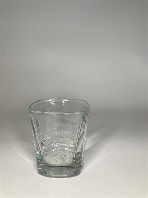 Jack Daniels Embossed Old No 7 Square Rocks Glass Etsy