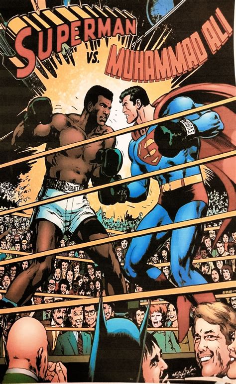 Muhammad ALI Vs SUPERMAN DC Comics Laminated Print Etsy