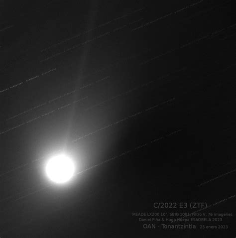 Aem On Twitter Rt Iaunam Imagen Del Cometa C E Ztf Tomada