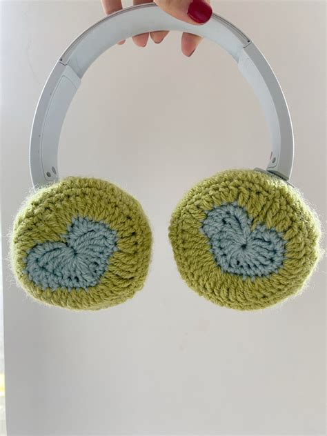 Crochet Headphone Covers Fits All Headphones Custom Soft Etsy Uk