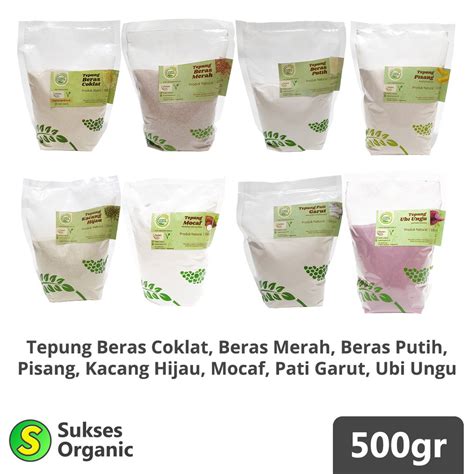 Jual Tepung MPASI Lingkar Organik 500gr Beras Mokav Ubi Ungu Kacang