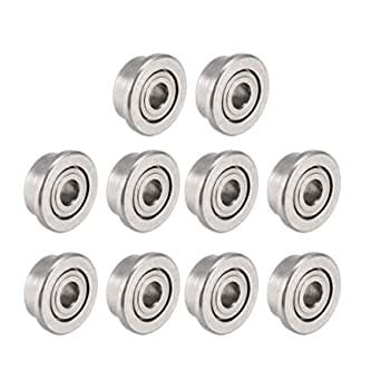 Uxcell F Xzz Flange Ball Bearing X X Mm Double Metal Shielded