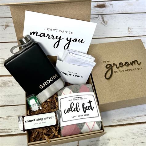 Groom Gift From Bride On Wedding Day Groom Gift Box With No Cold Feet