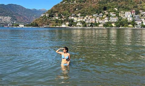 Anushka Sen Raises Eyebrows With Breathtaking Pictures In Blue Bikini