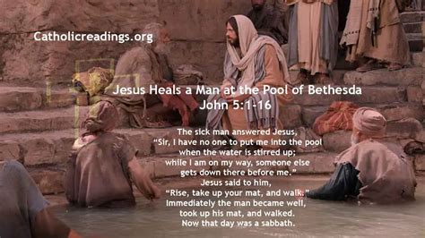 Jesus Heals A Man At The Pool Of Bethesda John 5 1 16 Bible Verse