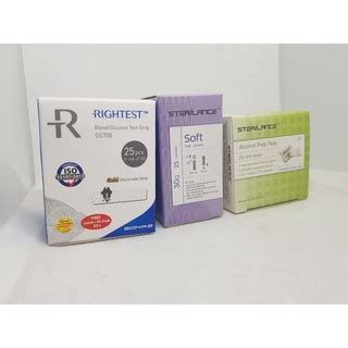 BIONIME RIGHTEST GS700 TEST STRIPS 25 S F O C LANCETS 25 S ALCOHOL