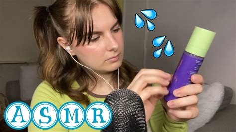 Asmr Spray Bottles Liquid Sounds Tapping Rain On Mic💦💦 Youtube