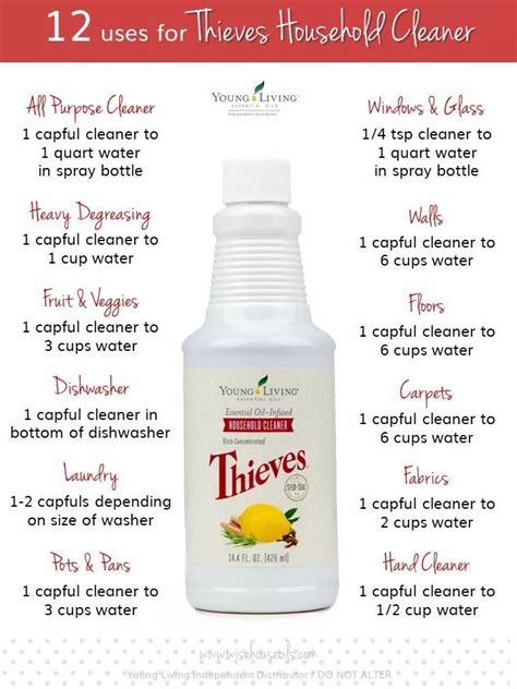 Uses For Thieves Household Cleaner Essential Oils Cleaning Living