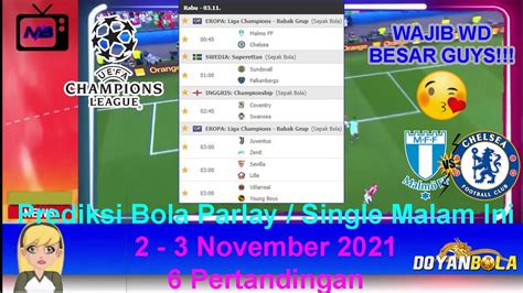 Prediksi Bola Malam Ini November Uefa Champions League