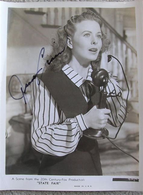 Jeanne Crain State Fair Authentic Autograph Vintage Photo 1790985916