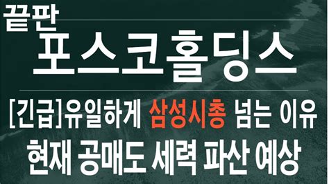 주식 포스코홀딩스 포스코홀딩스 주가전망 목표가까지 가는 길에 대한 분석을 공유합니다 Youtube