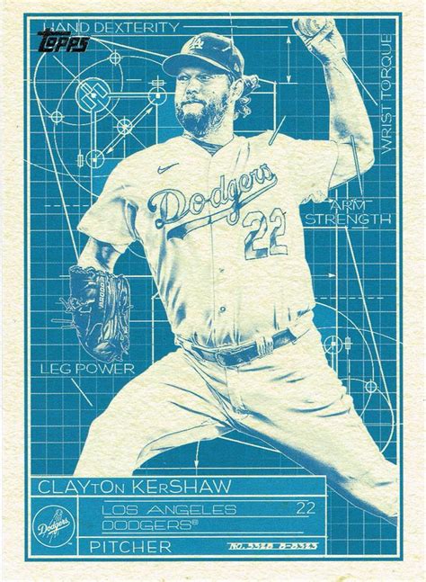 Topps Superstar Blueprint Sb Clayton Kershaw Trading Card