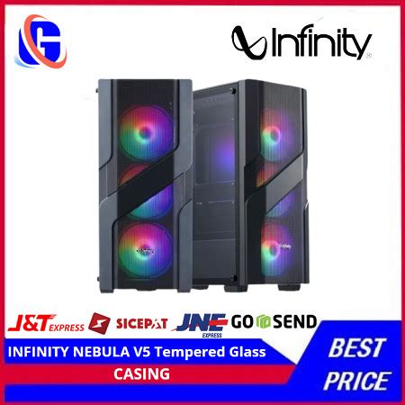 Jual INFINITY NEBULA V5 Tempered Glass ATX MATX Gaming Case Kota