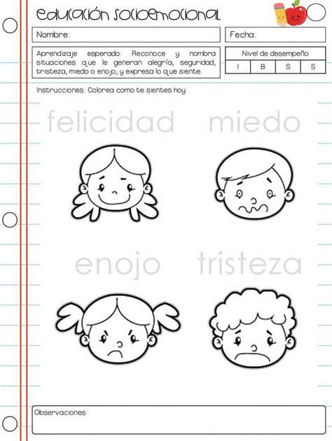 Pin de Idaly en Educación Socioemocional Educacion emocional