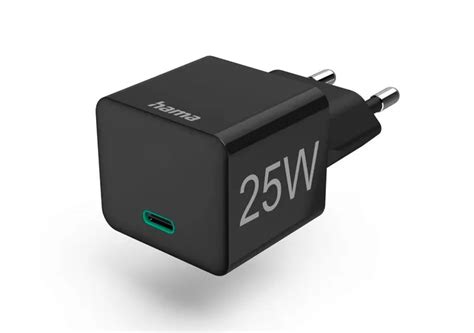 Ładowarka HAMA MINI Power Delivery PD Qualcomm 25W CZARNA najlepsza