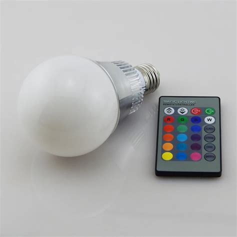 New E Rgb Led Bulb W Led Rgb Lamp Remote Control Rgb Led Light