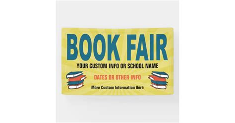 Book Fair Event Banner | Zazzle