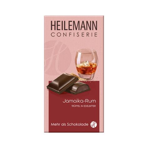 Heilemann Jamaika Rum Trüffel in Edelbitter Schokolade 100 g Viba