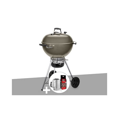 Barbecue À Charbon Weber Master Touch Gbs C 5750 57 Cm Smoke Grey Avec