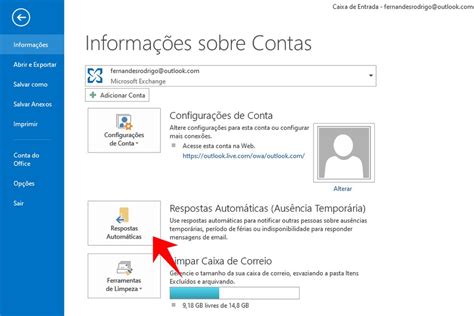 Como colocar aviso de férias no Outlook