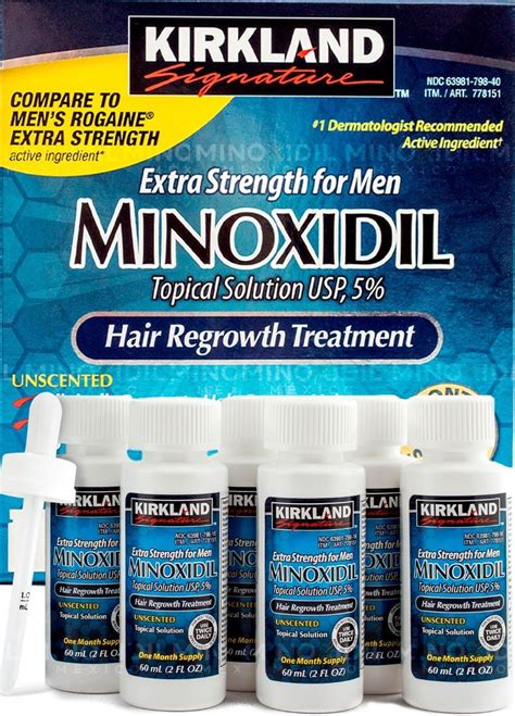 Minoxidil Kirkland 5 Solución Tópica 6 Meses Ml Envío Gratis