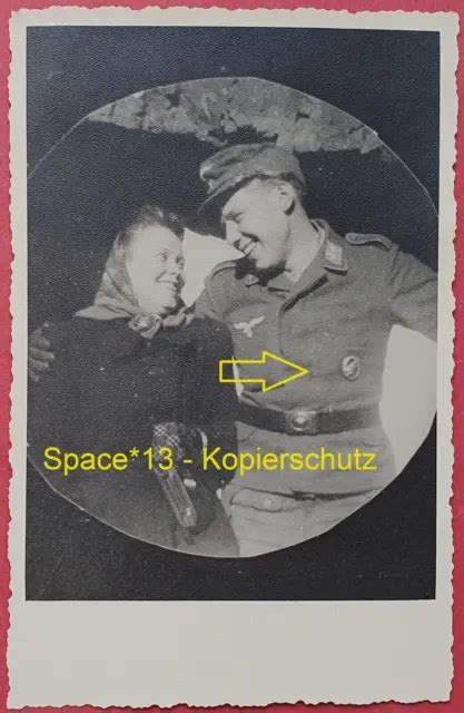 Foto Fallschirmj Ger Frau Portrait Wk Luftwaffe