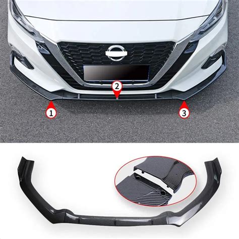 Front Bumper Lip Spoiler Fit For 2020 2022 Front Lip Nissan Sentra