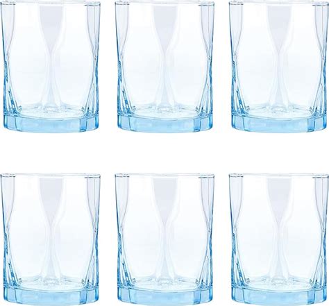 Amazon Creativeland Geometric Shapes Glass Drinking Glasses Set Of