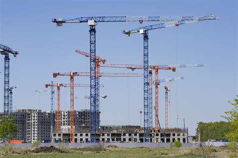 Construction of new residential high-rise buildings. 55700869 Stock
