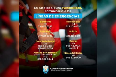 Conozca el directorio de las líneas de emergencia en Santa Marta