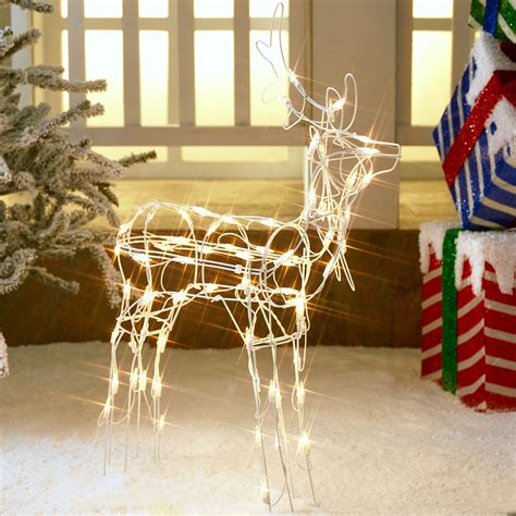 Christmas Deer Yard Decor Light Up Xmas Decoration Indoor Outdoor Lawn ...