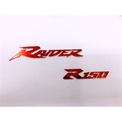 Raider R150 Emblem Sticker1side Only New Design Shopee Philippines