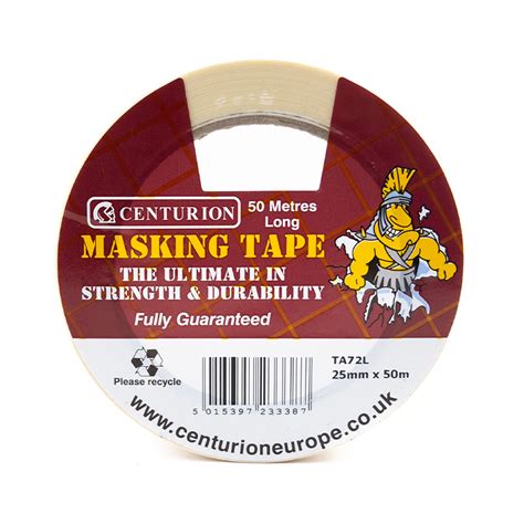 Centurion Masking Tape 25mm X 50m Roll