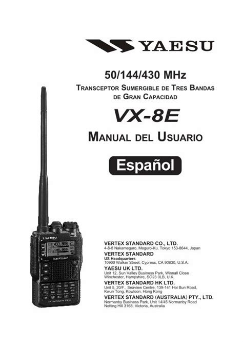 Pdf Transceptor S De Tres Andas G C Vx E Vx Manual Usuario Es