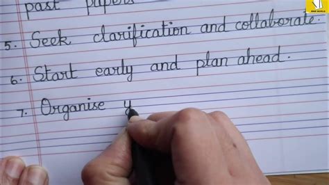 Effective Study Techniques Neat And Clean Cursive Handwriting