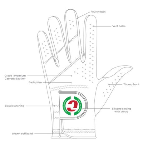 Size Chart Women's Golf Gloves – Duca del Cosma UK