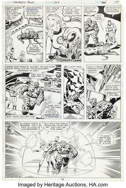 John Byrne And Joe Sinnott Fantastic Four Story Page Lot