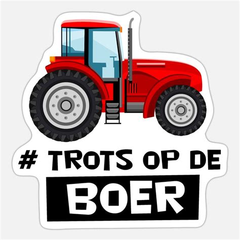 Boer Stickers Unieke Designs Spreadshirt