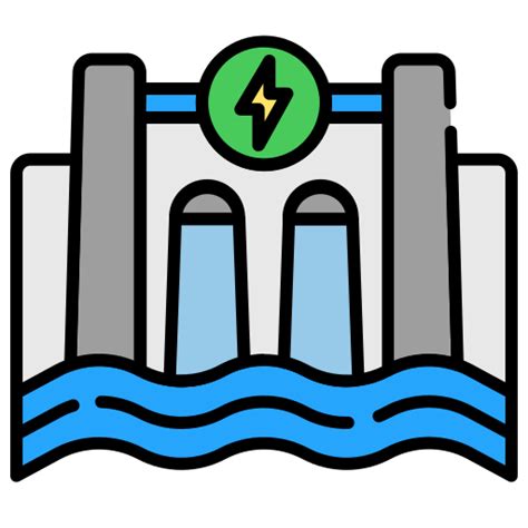 Hydroelectricity Generic Outline Color Icon