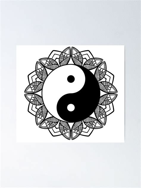 Yin Yang Feng Shui Ying Yang Taoism Zen Buddhism Dualism Poster For