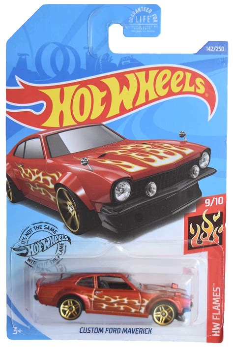Hot Wheels Custom Ford Maverick Hw Flames Car