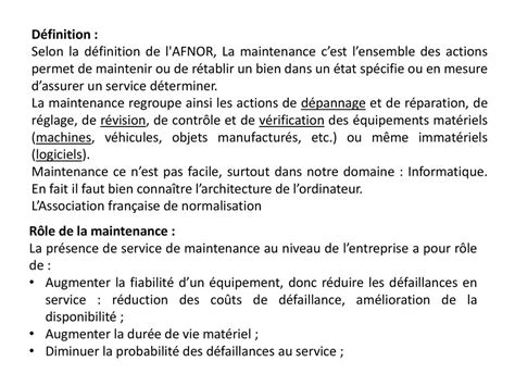 Différents Types De Maintenance Ppt Télécharger