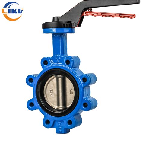 En593 Cast Iron Soft Seat Lug Type Butterfly Valve With Limit Switch